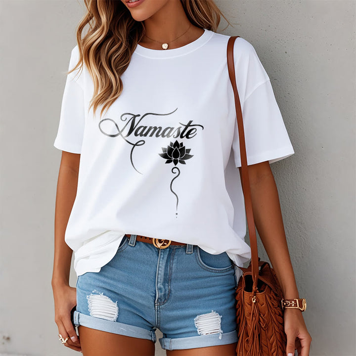 Camiseta Buddha Stones HELLO Hindi Lotus - image 9