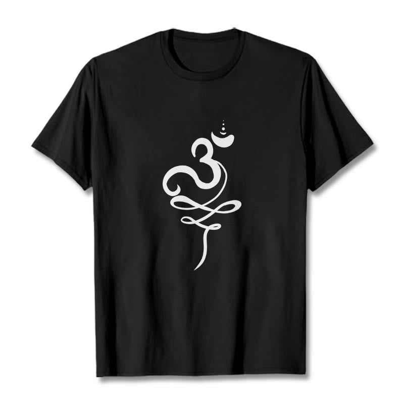 Camiseta Buddha Stones OM Sanskrit - Negro - 2XL - image 0