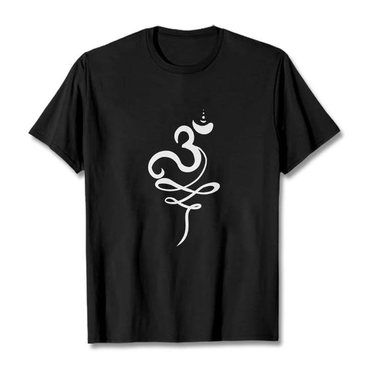 Camiseta Buddha Stones OM Sanskrit - Negro - 2XL - image 0