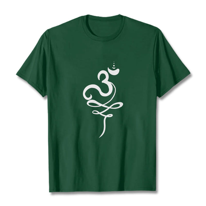 Camiseta Buddha Stones OM Sanskrit - Verde bosque - 2XL - image 11