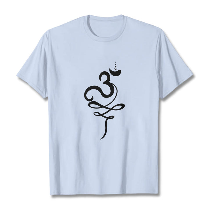 Camiseta Buddha Stones OM Sanskrit - Cian claro - 2XL - image 19