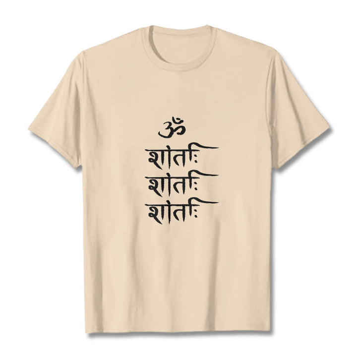 Camiseta con estampado sánscrito OM MANTRA de Buddha Stones - Sopa de mariscos - 2XL - image 10