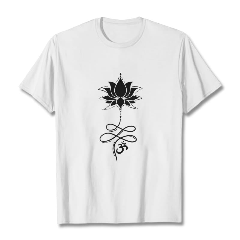 Camiseta sánscrita Buddha Stones Lotus OM - Blanco - 2XL - image 5