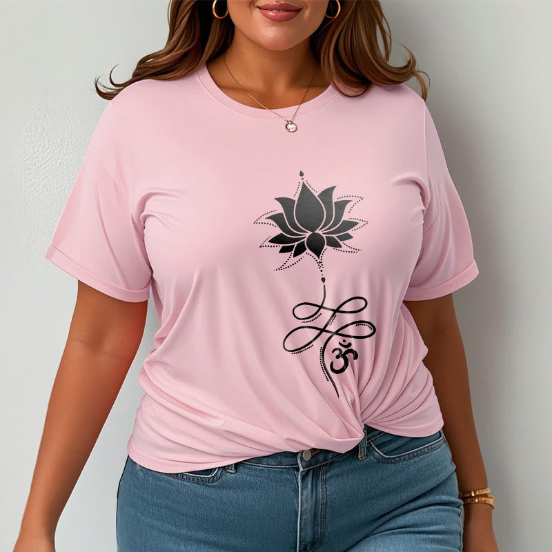 Camiseta sánscrita Buddha Stones Lotus OM - image 13