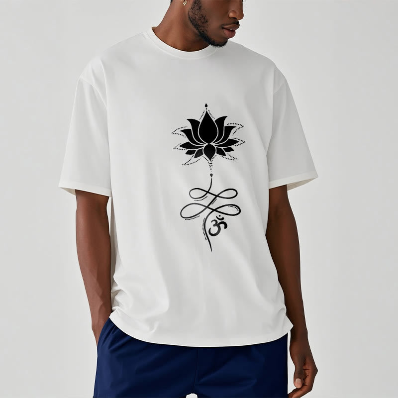 Camiseta sánscrita Buddha Stones Lotus OM - image 6
