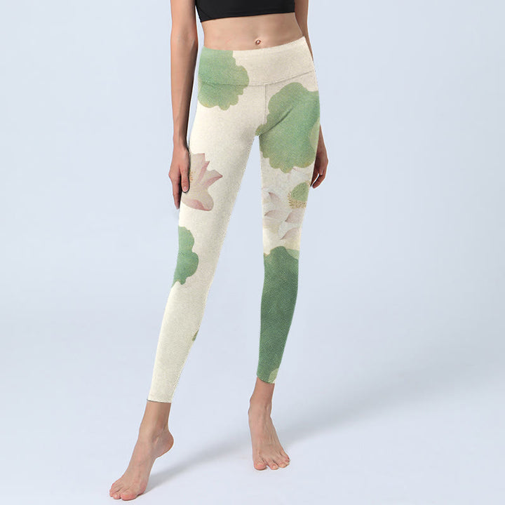 Leggings de yoga para mujer con estampado elegante de Buddha Stones - image 5