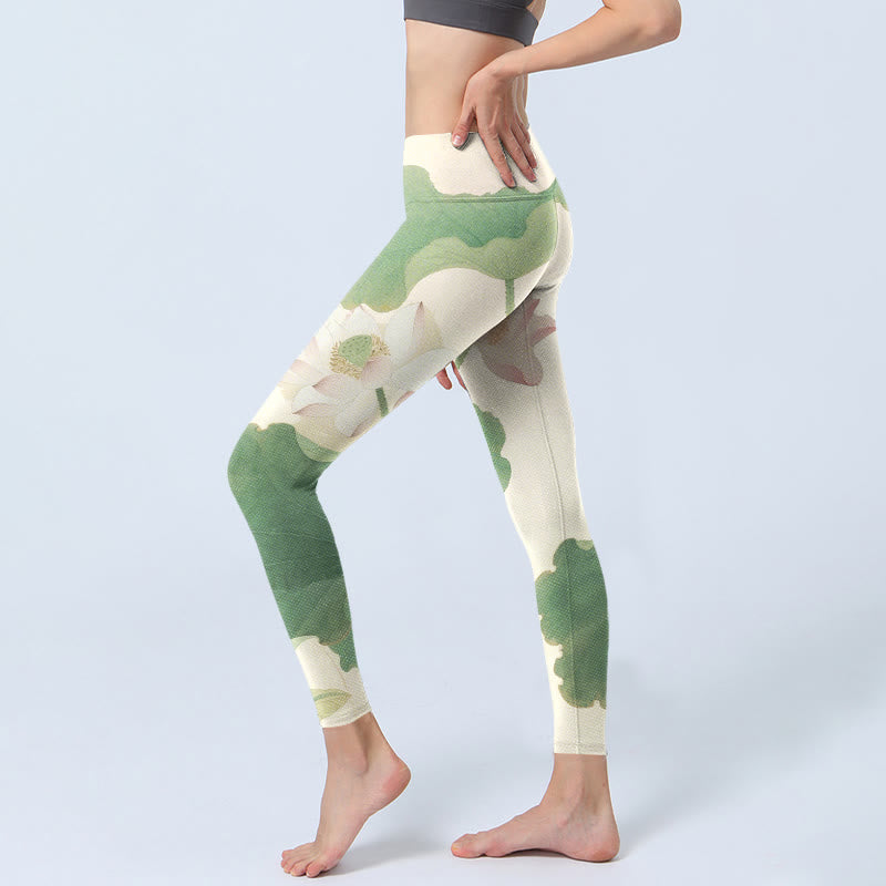Leggings de yoga para mujer con estampado elegante de Buddha Stones - image 3