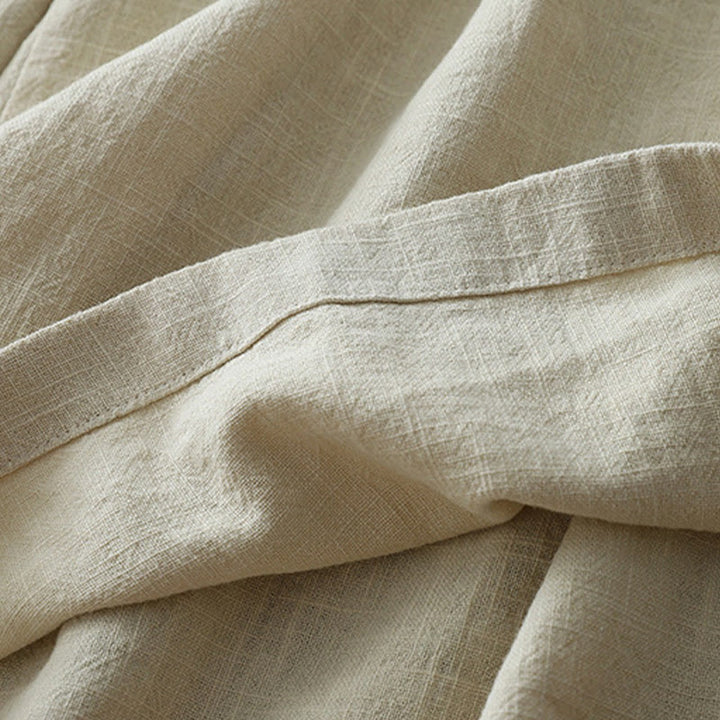 Pantalones casuales de pierna ancha de Buddha Stones con bolsillos para mujer, lisos y holgados, de longitud 7-8 - image 4