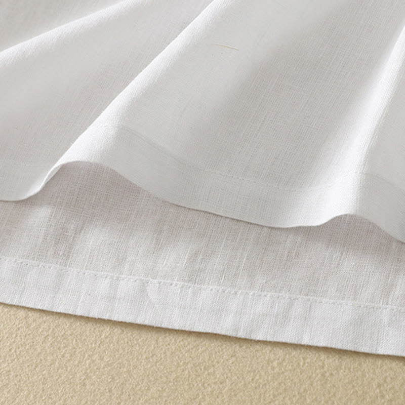 Camiseta de algodón de media manga con cuello en V y diseño informal de Buddha Stones para mujer, de verano - image 19