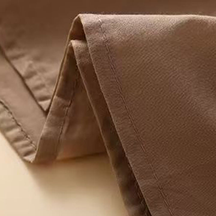 Camisa informal de lino y algodón con cuello redondo y media manga para mujer con estampado floral bordado de Buddha Stones - image 8