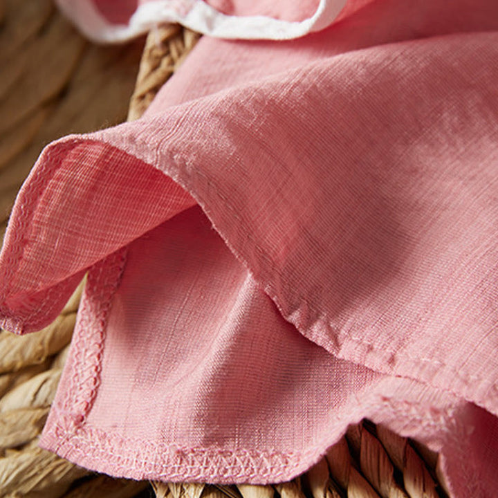 Camisa informal de lino y algodón con manga tres cuartos y diseño de flores bordadas con botones de rana para mujer - image 24