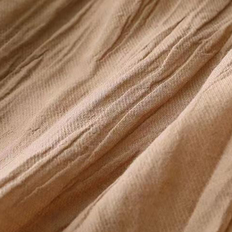 Vestido midi informal de acrílico sin mangas con bolsillos y cordón ajustable en la cintura, hecho a mano, con Buddha Stones - image 7