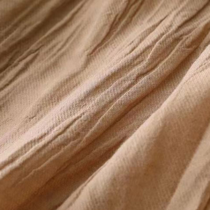 Vestido midi informal de acrílico sin mangas con bolsillos y cordón ajustable en la cintura, hecho a mano, con Buddha Stones - image 7