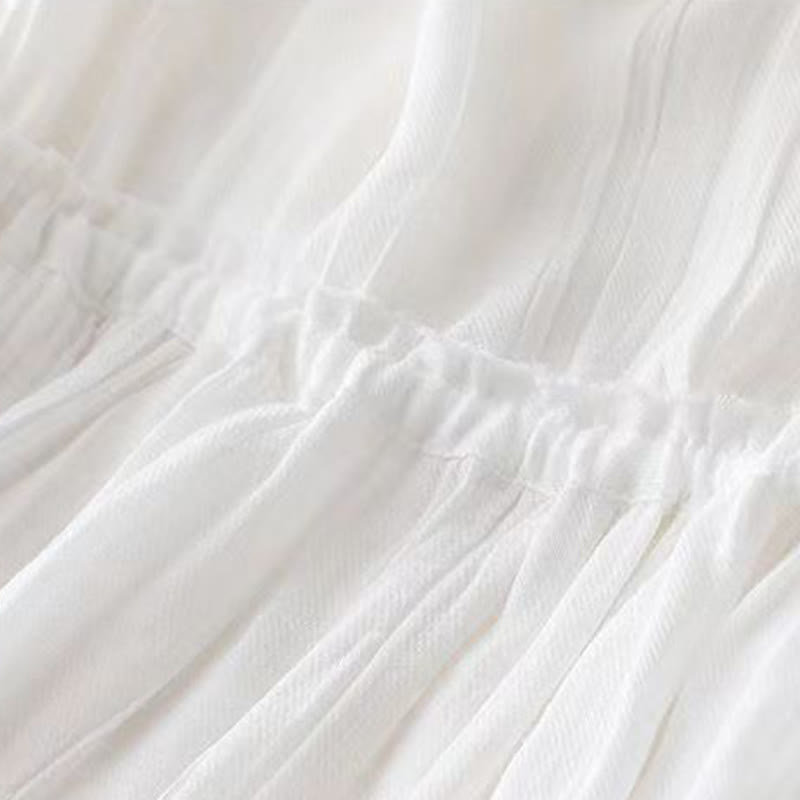 Vestido midi informal de acrílico sin mangas con bolsillos y cordón ajustable en la cintura, hecho a mano, con Buddha Stones - image 12