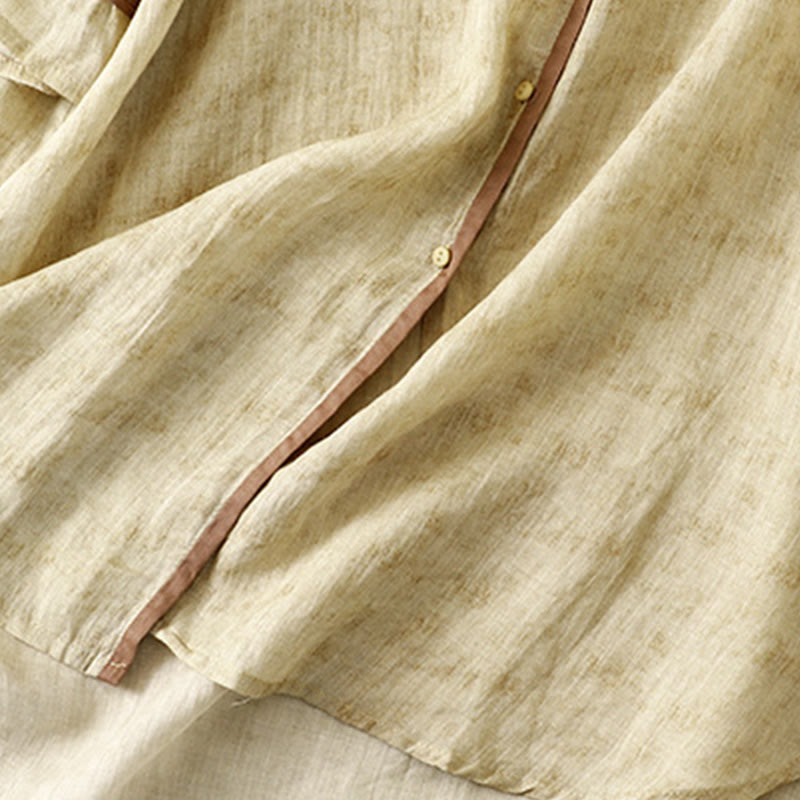 Vestido midi casual de verano con cuello alto y mangas tres cuartos, diseño de Buddha Stones y bordados. - image 14