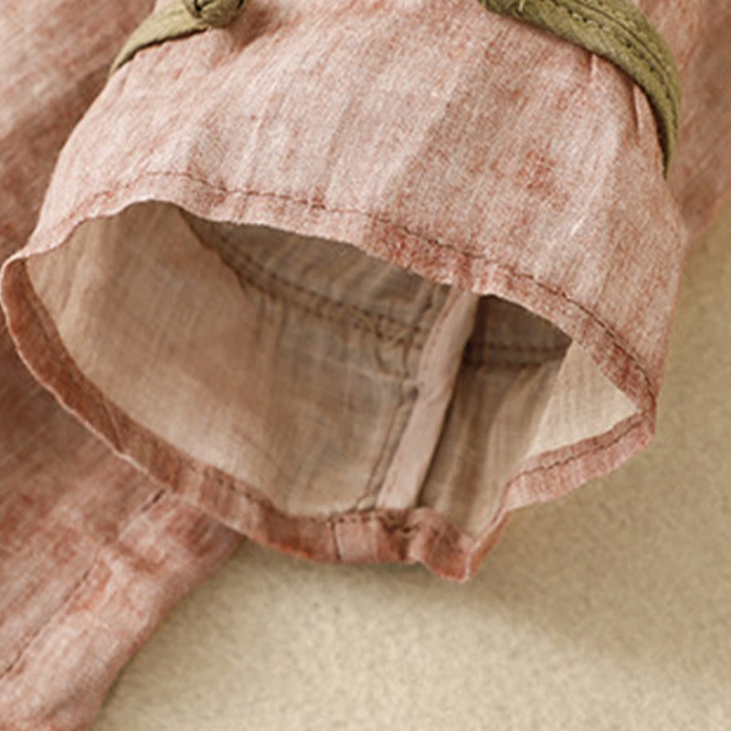 Vestido midi de acrílico con mangas tres cuartos y cuello alto bordado informal de verano con Buddha Stones - image 19