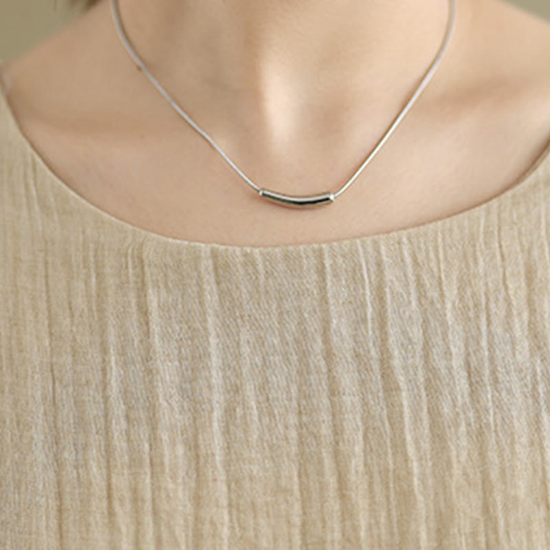 Vestido midi Buddha Stones de verano con diseño sencillo y cuello redondo, manga corta, mezcla de algodón y lino, de doble capa - image 7