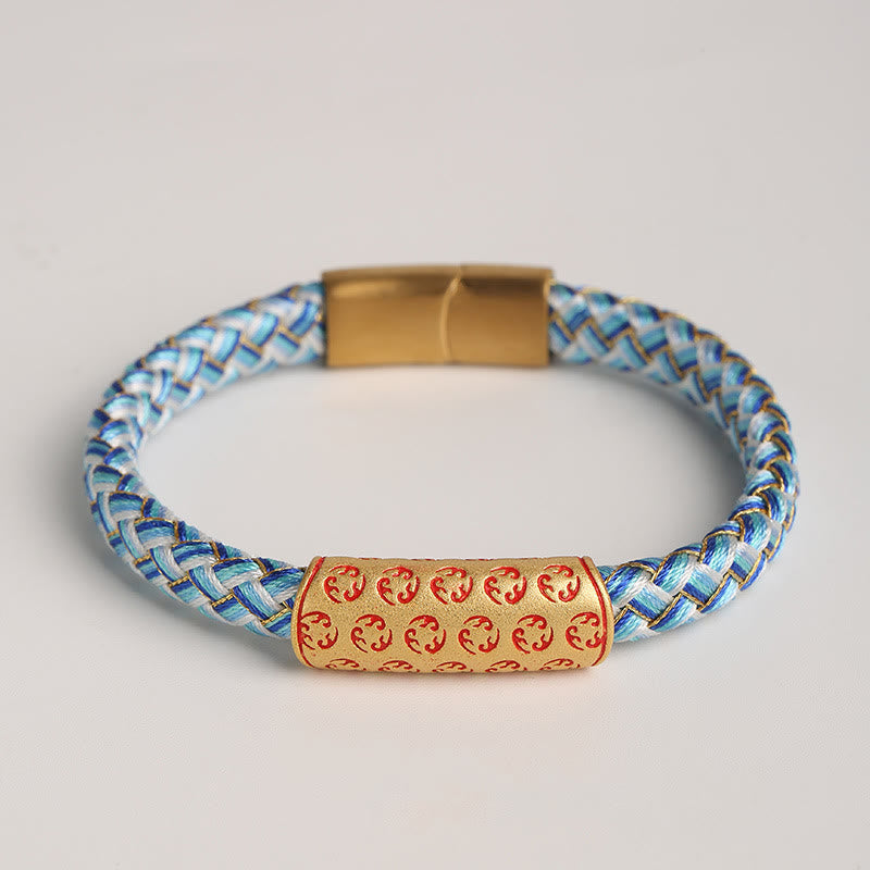 Pulsera tibetana con Buddha Stones y ruedas calientes, varios colores, cuerda, nudo de diamante, hebilla de la suerte