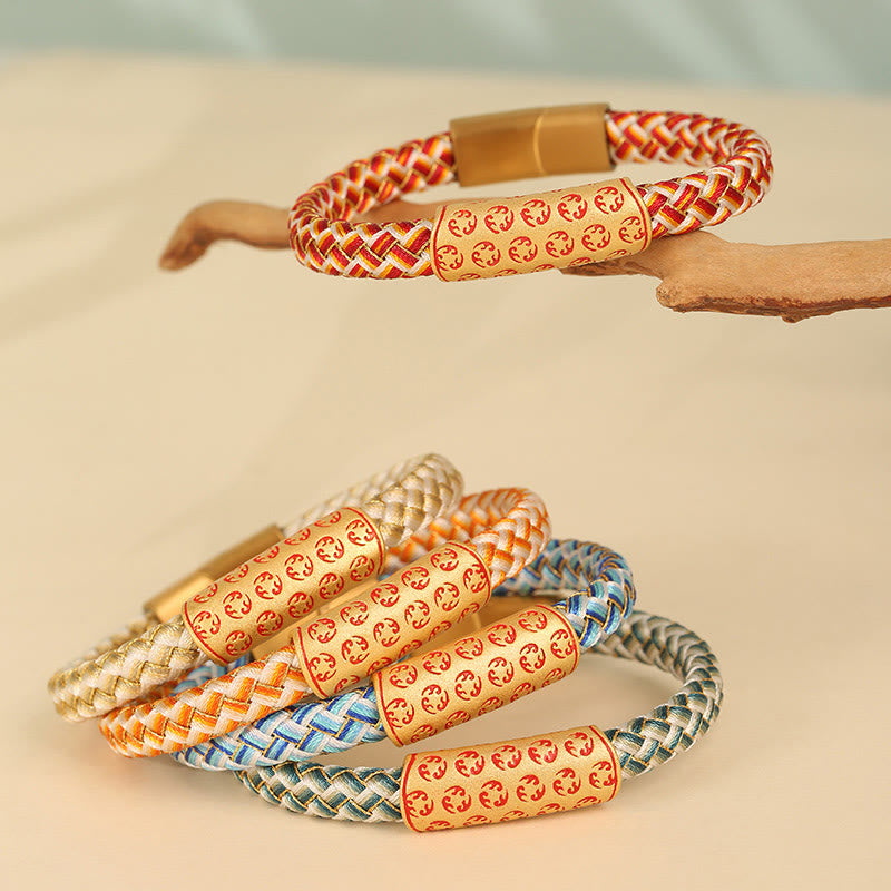 Pulsera tibetana con Buddha Stones y ruedas calientes, varios colores, cuerda, nudo de diamante, hebilla de la suerte