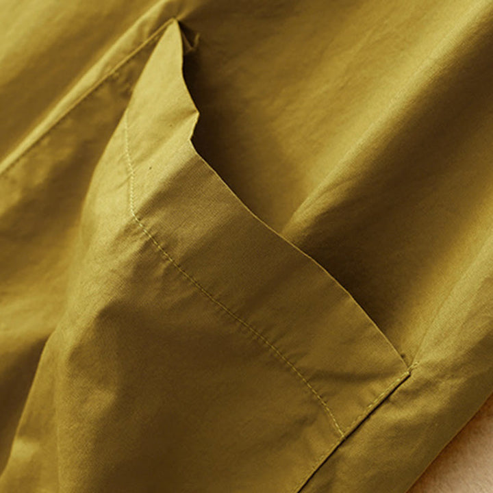 Vestido midi de verano con cuello redondo, manga corta y bolsillos, de Buddha Stones - image 20