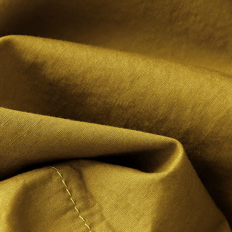 Vestido midi de verano con cuello redondo, manga corta y bolsillos, de Buddha Stones - image 24