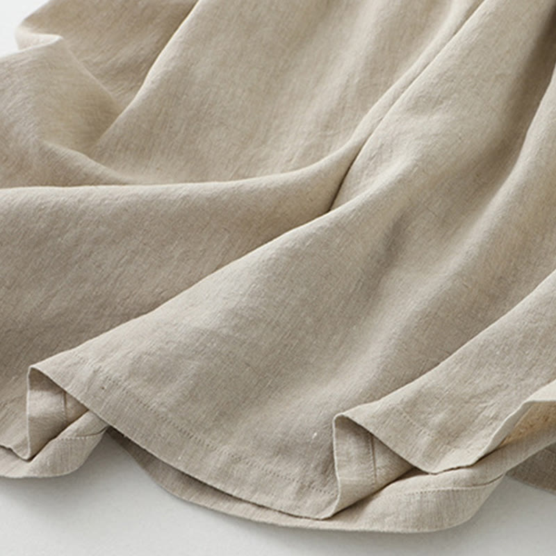 Vestido midi sin mangas con botones sencillos, cuello en V, informal, de uso diario, de Buddha Stones - image 9