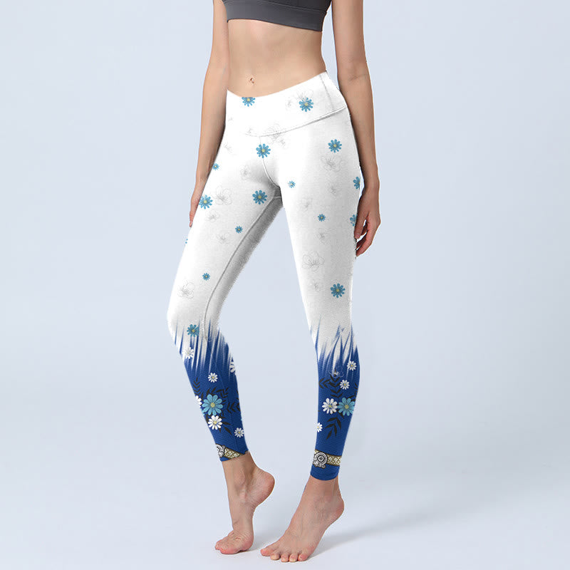 Leggings de yoga para mujer con estampado de Buddha Stones - Nieve - US18，UK/AU22，EU50 (4XL) - image 0