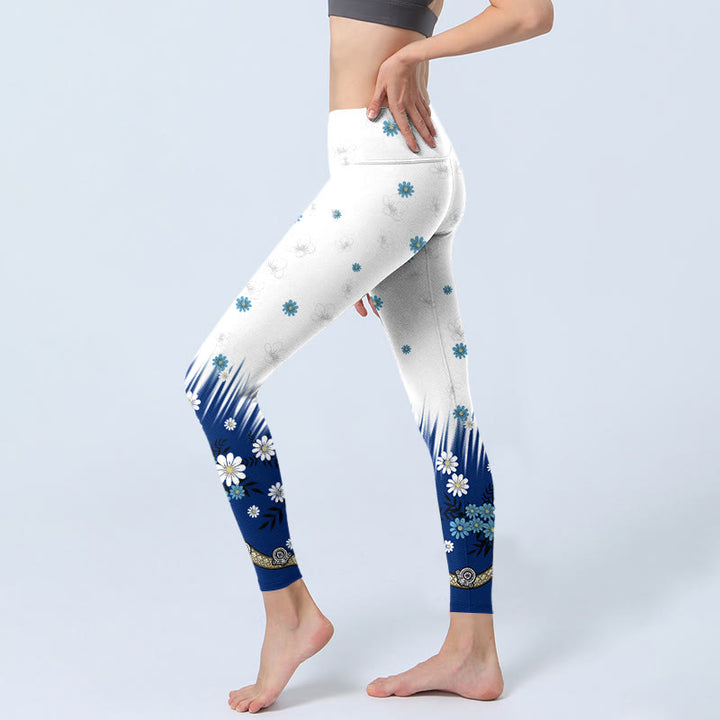 Leggings de yoga para mujer con estampado de Buddha Stones - image 3