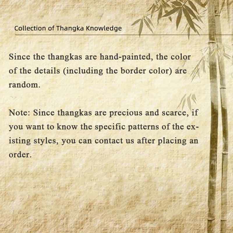Pintura Thangka tibetana con Buddha Stones , escritura Om Mani Padme Hum, decoración hecha a mano (estilo aleatorio) - image 26