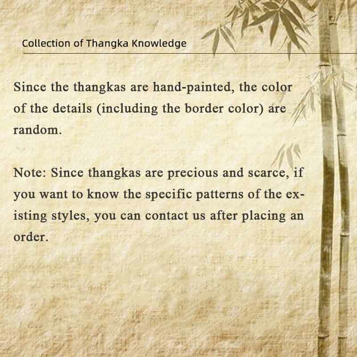 Pintura Thangka tibetana con Buddha Stones , escritura Om Mani Padme Hum, decoración hecha a mano (estilo aleatorio) - image 26
