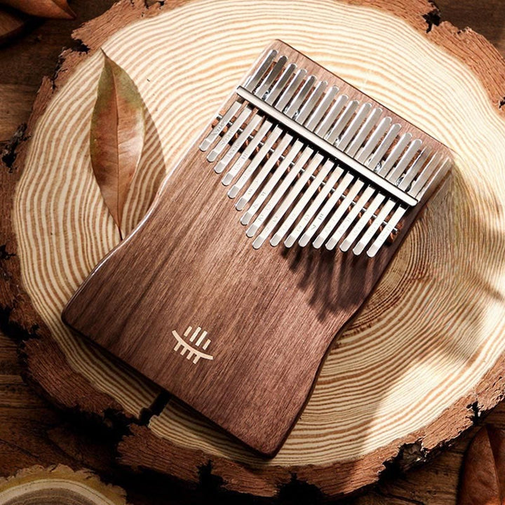 Kalimba Buddha Stones de 17 teclas, piano de pulgar de arce, acacia y madera de sapele, piano de dedo portátil