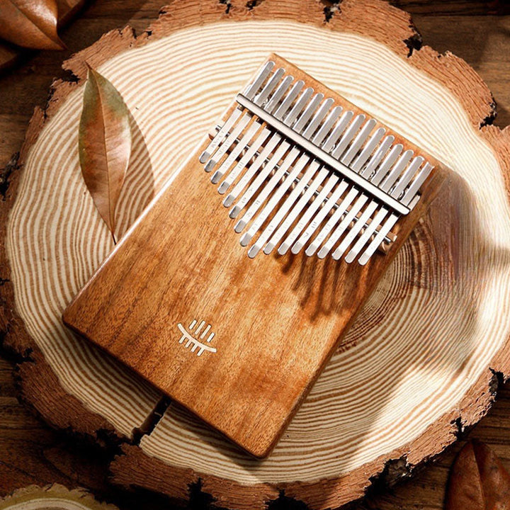 Kalimba Buddha Stones de 17 teclas, piano de pulgar de arce, acacia y madera de sapele, piano de dedo portátil