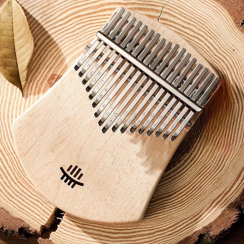 Kalimba Buddha Stones de 17 teclas, piano de pulgar de arce, acacia y madera de sapele, piano de dedo portátil