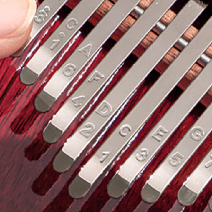 Kalimba de 21 teclas con Buddha Stones , piano de pulgar de madera Peltogyne, piano de dedo portátil