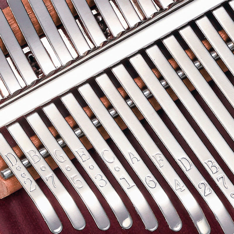 Kalimba de 21 teclas con Buddha Stones , piano de pulgar de madera Peltogyne, piano de dedo portátil