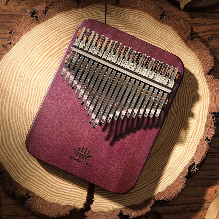 Kalimba de 21 teclas con Buddha Stones , piano de pulgar de madera Peltogyne, piano de dedo portátil