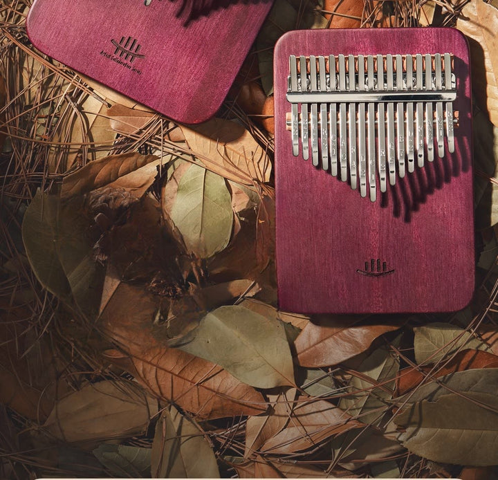 Kalimba de 21 teclas con Buddha Stones , piano de pulgar de madera Peltogyne, piano de dedo portátil