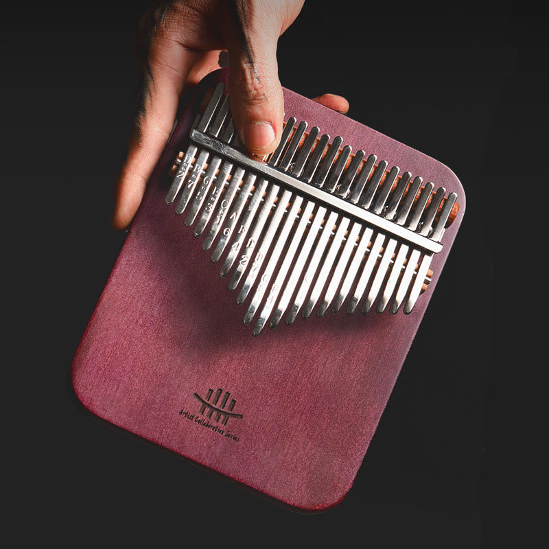 Kalimba de 21 teclas con Buddha Stones , piano de pulgar de madera Peltogyne, piano de dedo portátil
