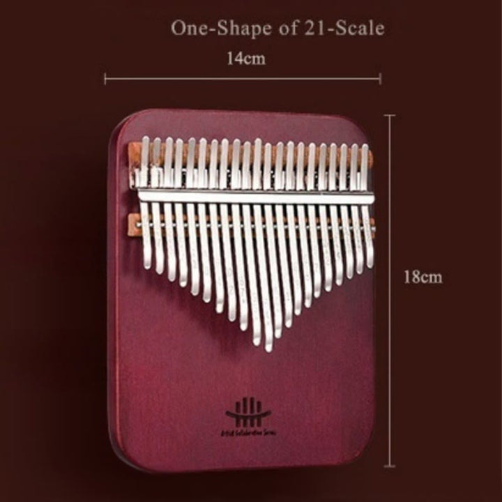 Kalimba de 21 teclas con Buddha Stones , piano de pulgar de madera Peltogyne, piano de dedo portátil