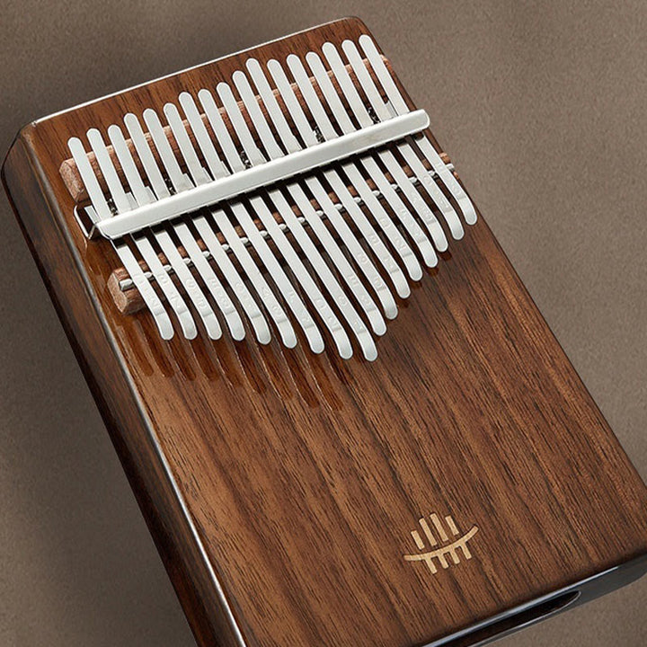 Piano de pulgar Kalimba de 21 teclas Buddha Stones, de nogal, portátil