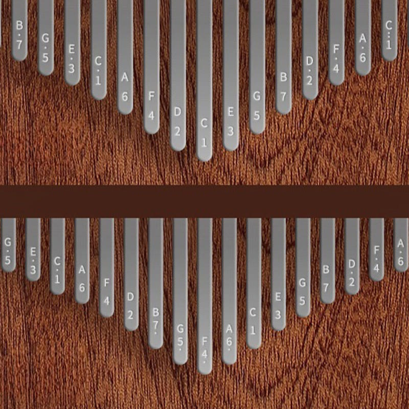 Piano de pulgar Kalimba de 21 teclas Buddha Stones, de sándalo amarillo, portátil