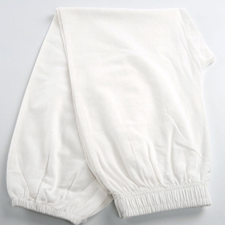 Pantalones de práctica de tai chi y qigong unisex de color sólido con cintura elástica y bolsillos , de Buddha Stones, para verano - image 9