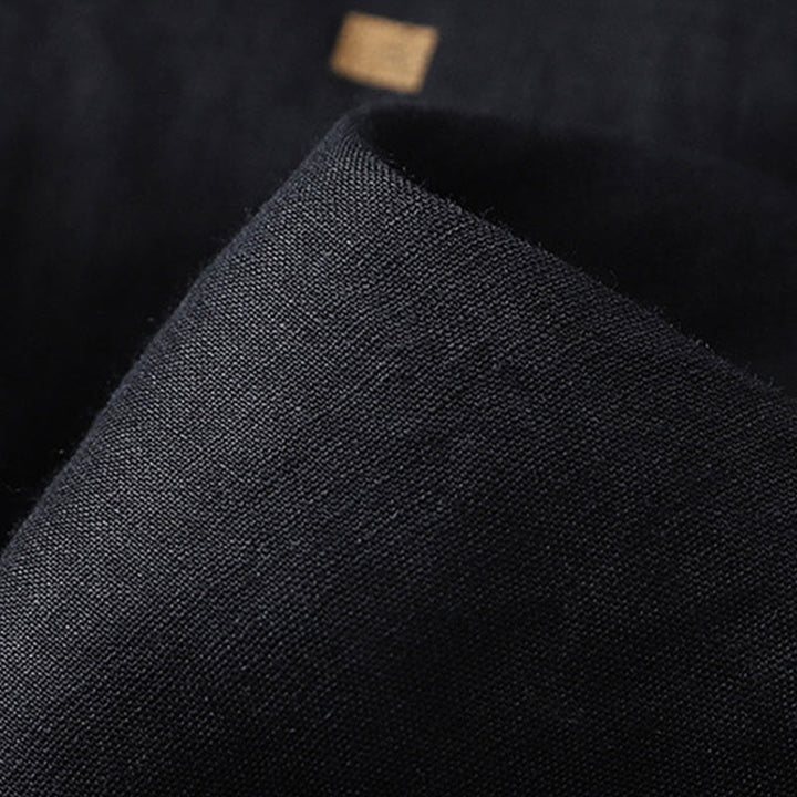 Pantalones anchos de lino y algodón para mujer con diseño de lunares de verano y bolsillos. - image 12