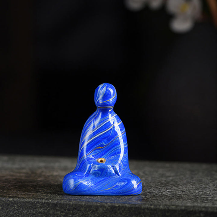 Mini Buddha Stones de Buda, para decoración de incienso de la paz. - Azul (color azul aleatorio) - image 10