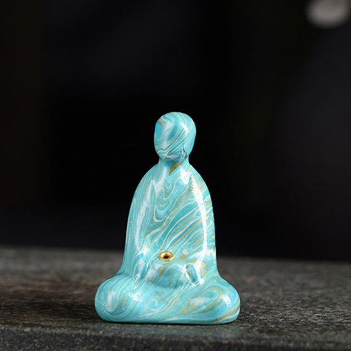 Mini Buddha Stones de Buda, para decoración de incienso de la paz. - Cian (color cian aleatorio) - image 14