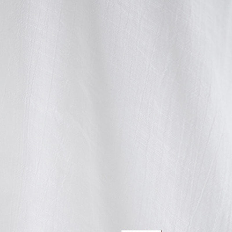 Conjunto de 3 piezas de top sin mangas con dobladillo irregular, pantalones anchos y bolsillos, estilo casual vintage blanco con Buddha Stones , para meditación, zen y tai chi, para mujer