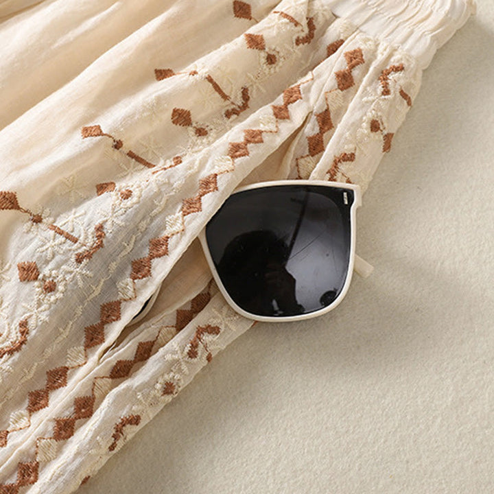 Pantalones de Buddha Stones para mujer, cintura alta, pierna ancha y bolsillos. - image 4