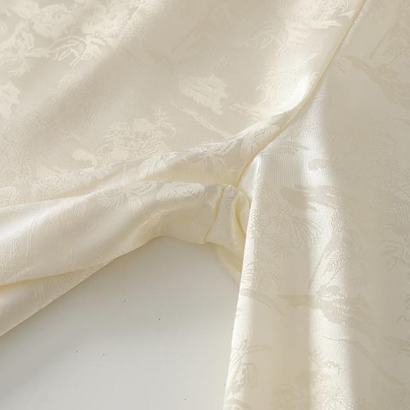 Pantalones anchos de lino y algodón para mujer, de color liso, con bolsillos, estilo casual de primavera, con estampado de Buddha Stones - image 5