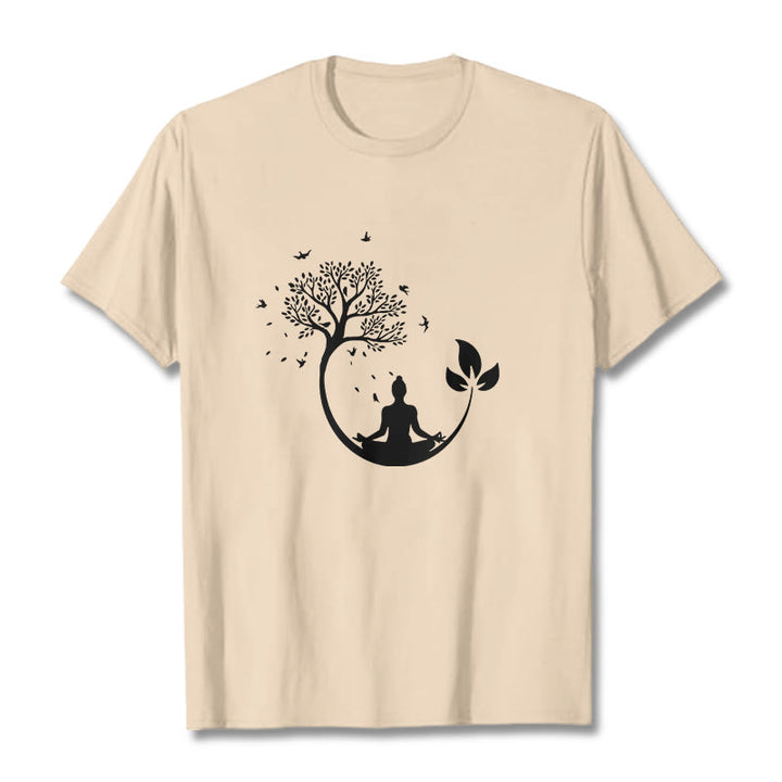 Camiseta de algodón con estampado de Buddha Stones de Buda - Sopa de mariscos - 2XL - image 8