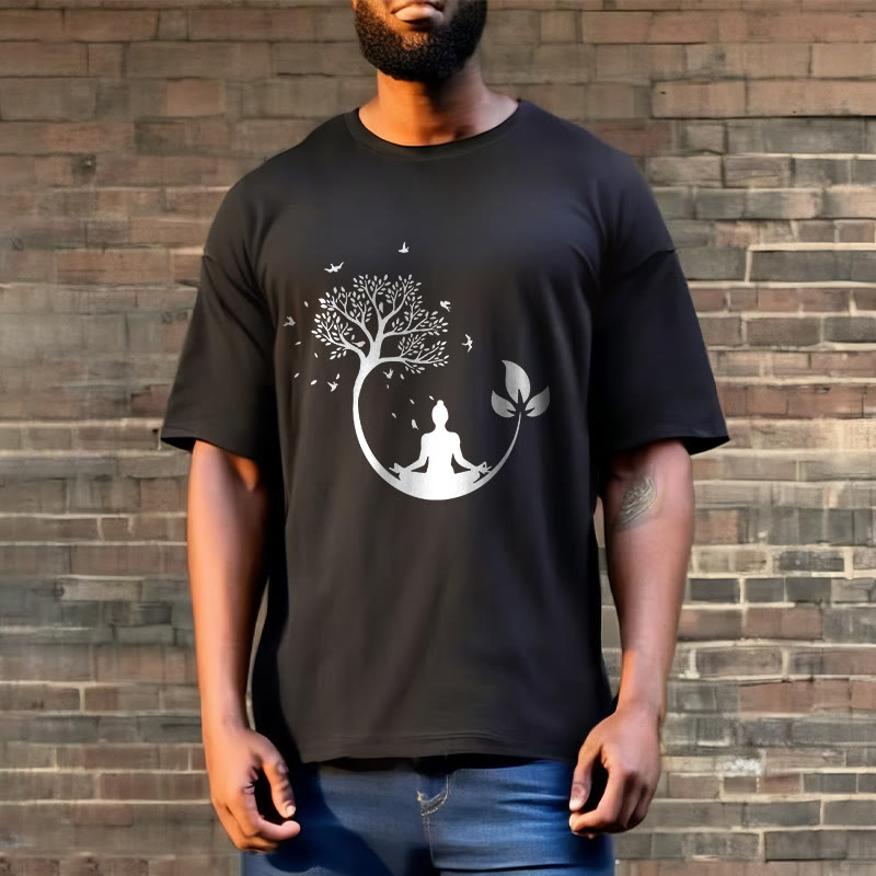 Camiseta de algodón con estampado de Buddha Stones de Buda - image 6